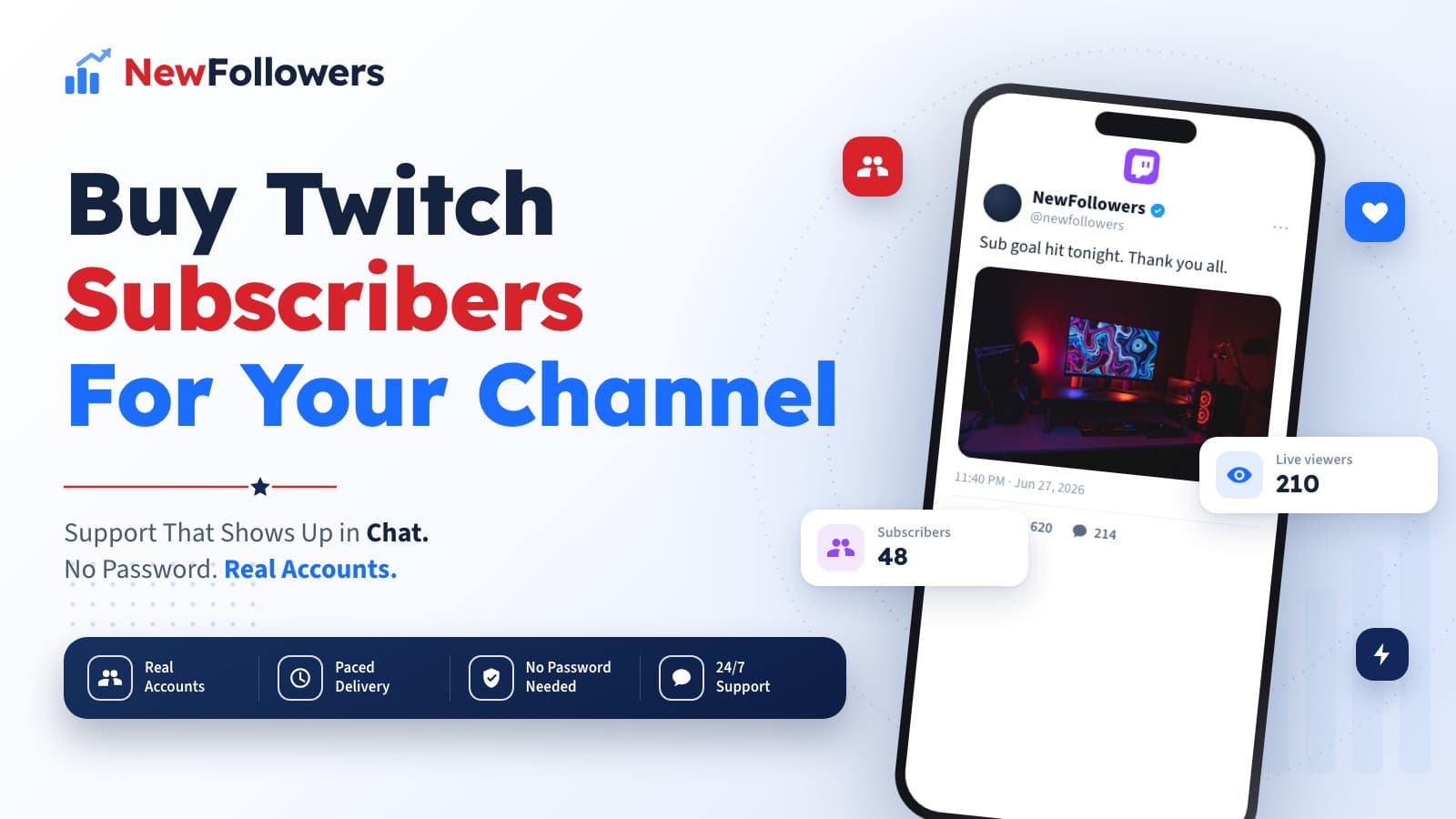 Buy Twitch Subscribers for Your Channel