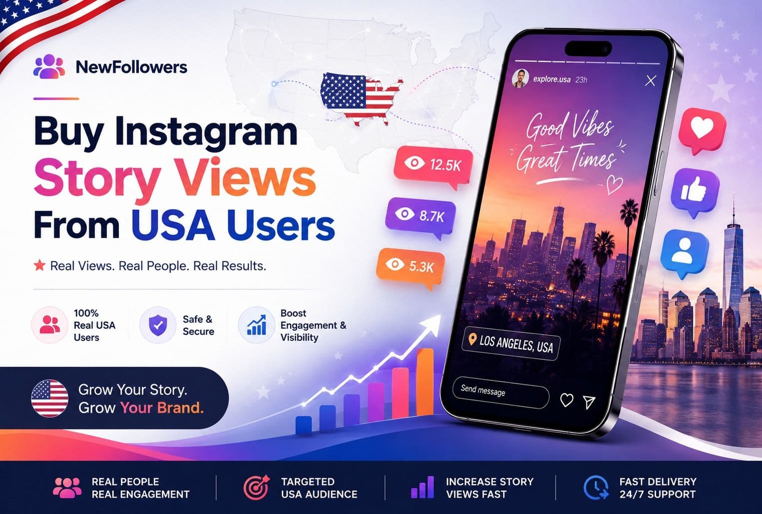 Buy Instagram Story Views From USA Users