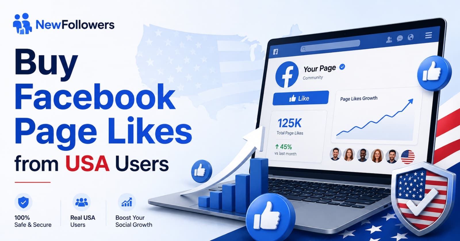 Buy Facebook Page Likes from USA Users