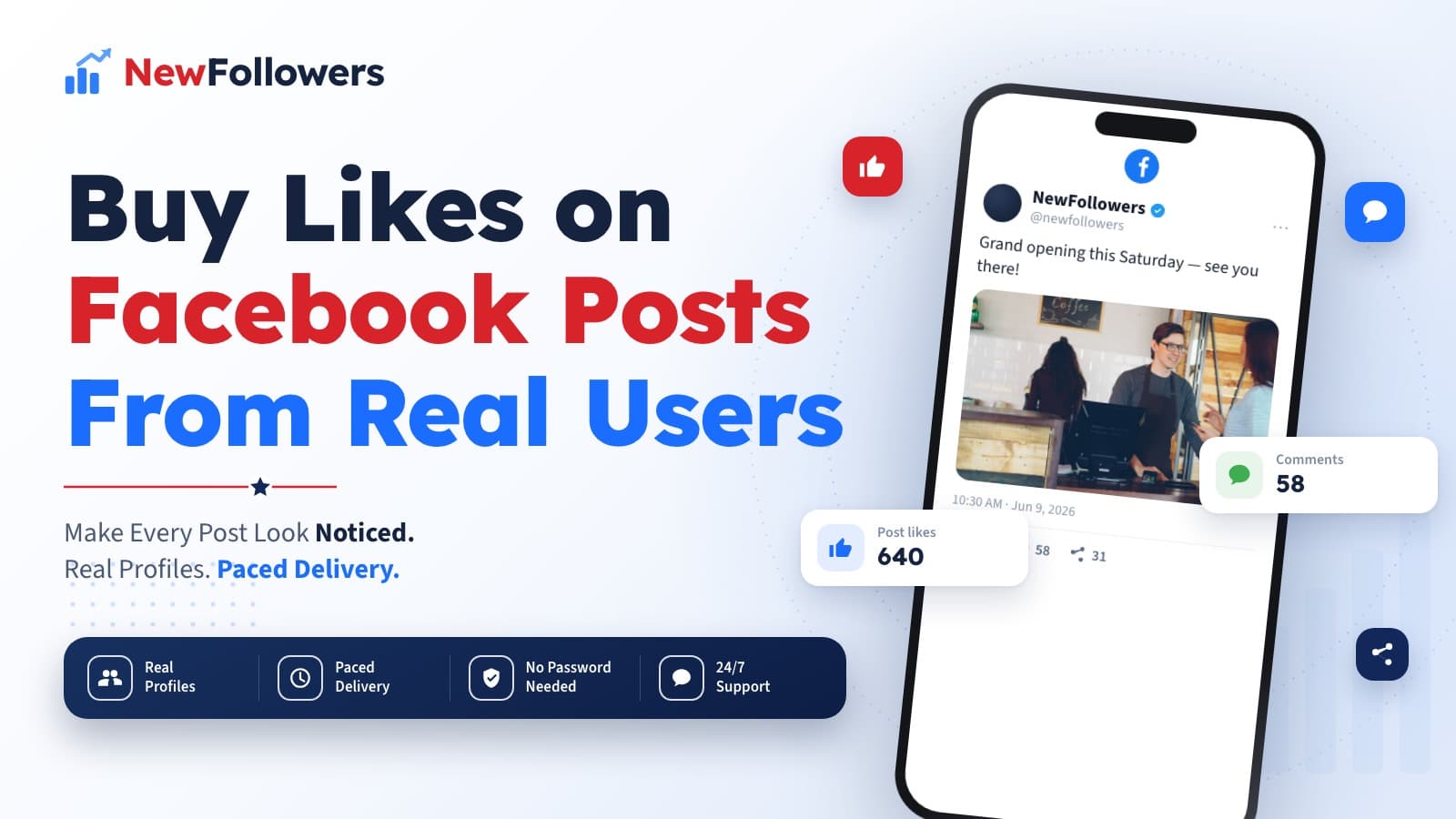 Buy Likes on Facebook Posts From Real Users