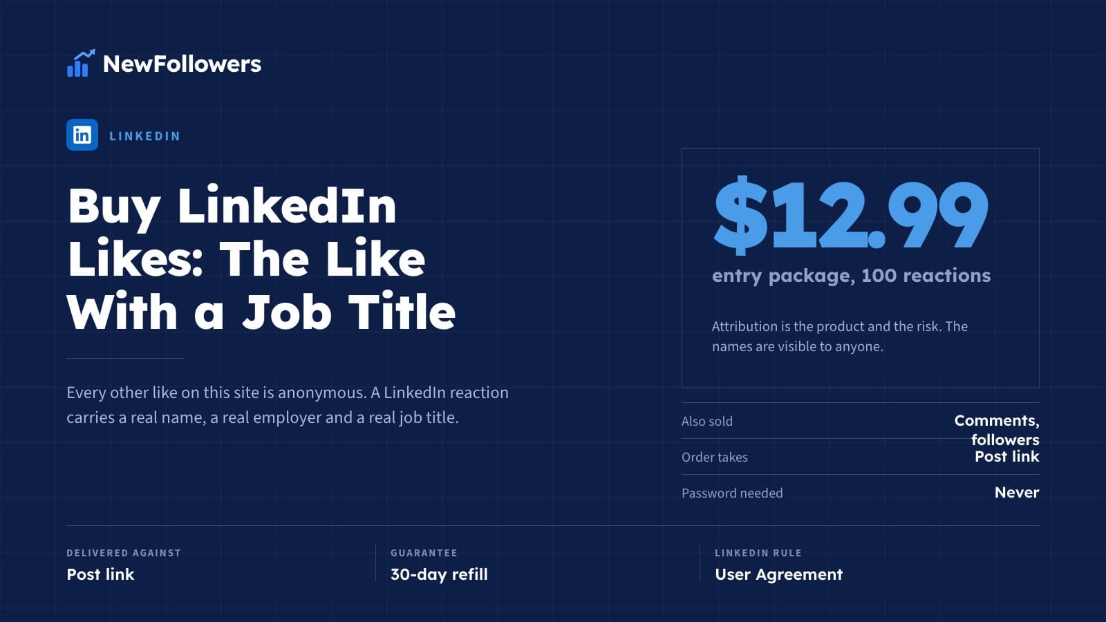 Buy LinkedIn Likes: The Like With a Job Title