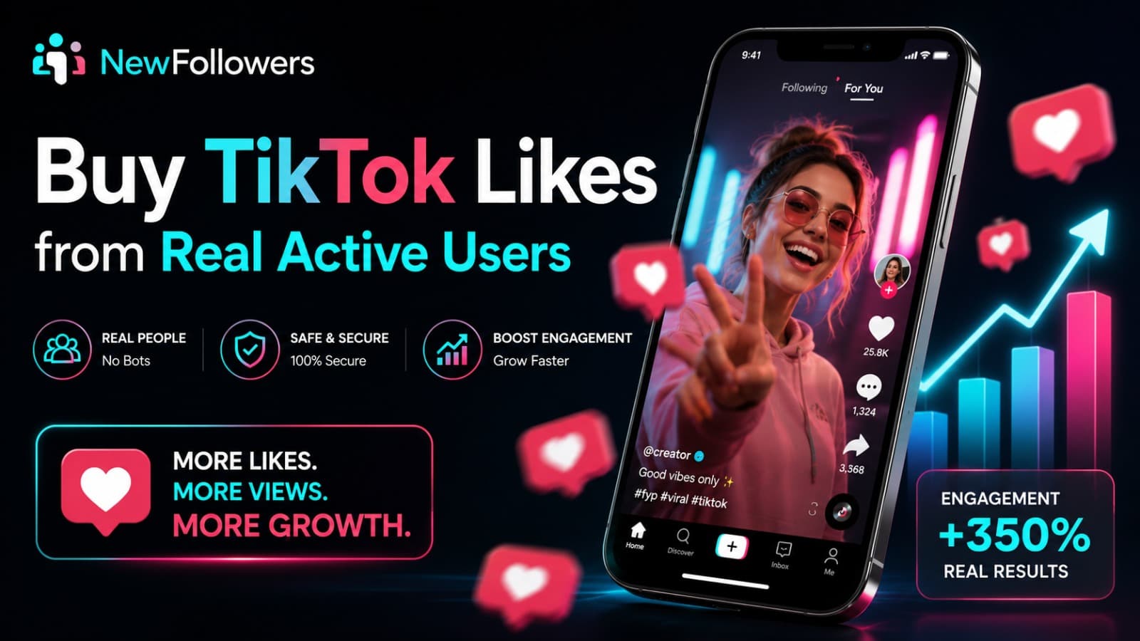 Buy TikTok Likes from Real Active Users