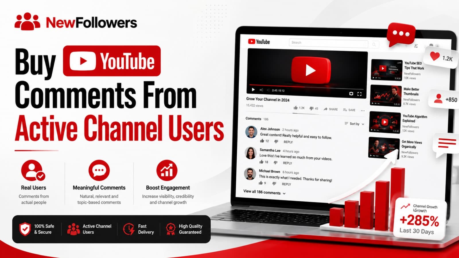 Buy YouTube Comments From Active Channel Users