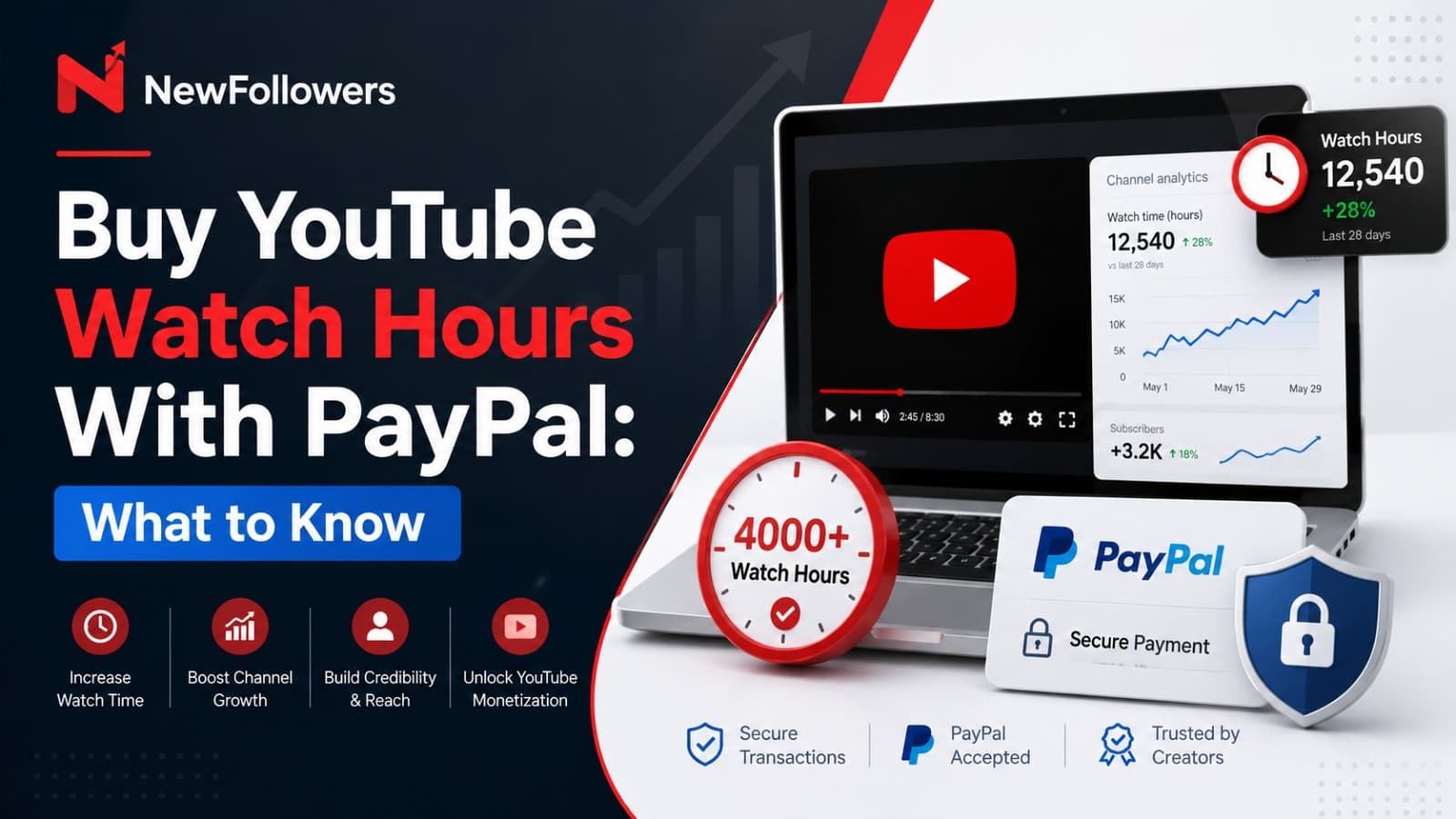 Buy YouTube Watch Hours With PayPal: What to Know