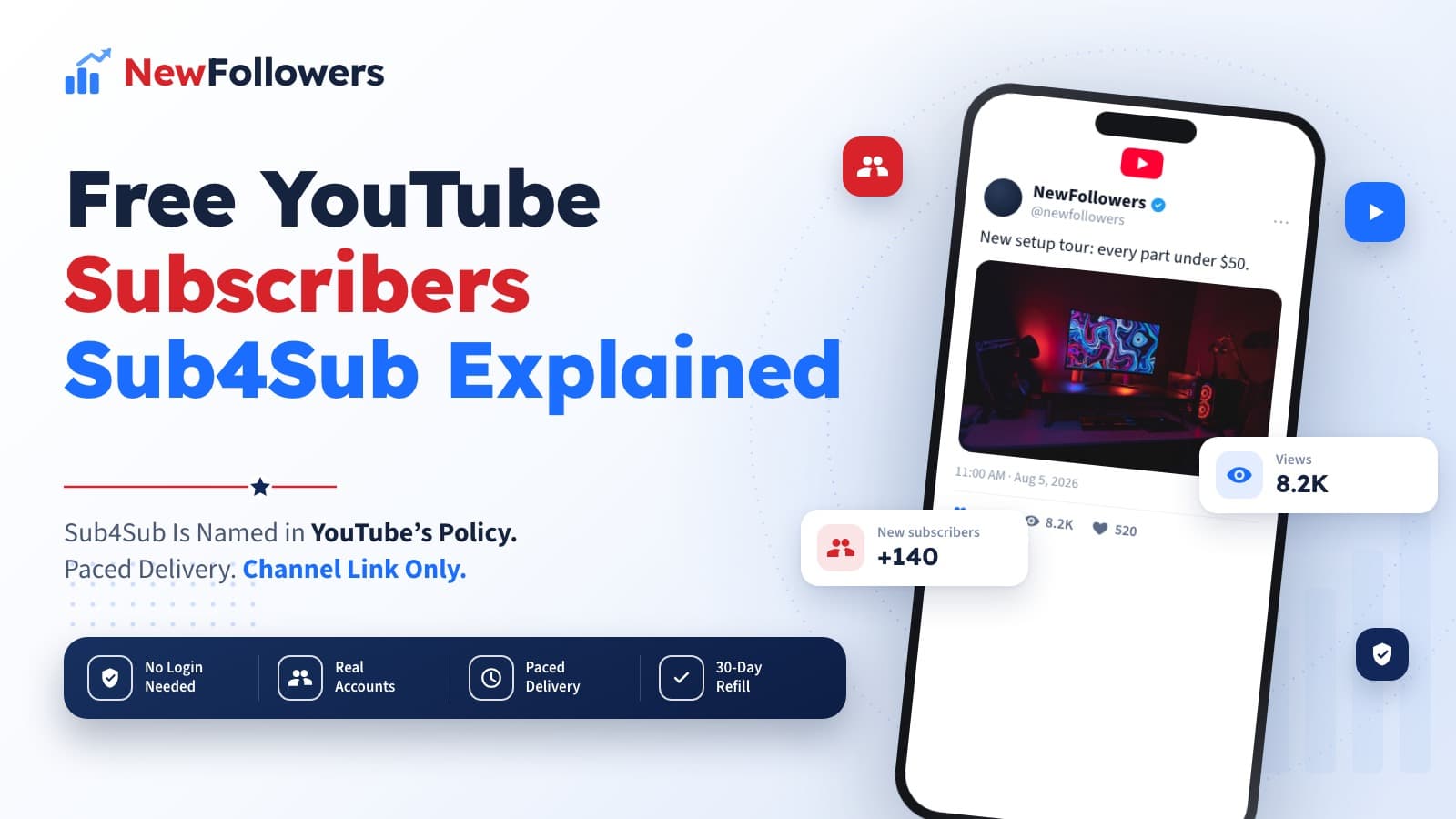 Free YouTube Subscribers: Sub4Sub, Apps and Trials Explained