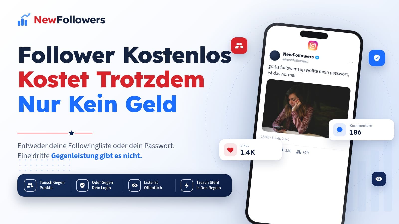 Instagram Follower kostenlos: Was die Anbieter wirklich verlangen