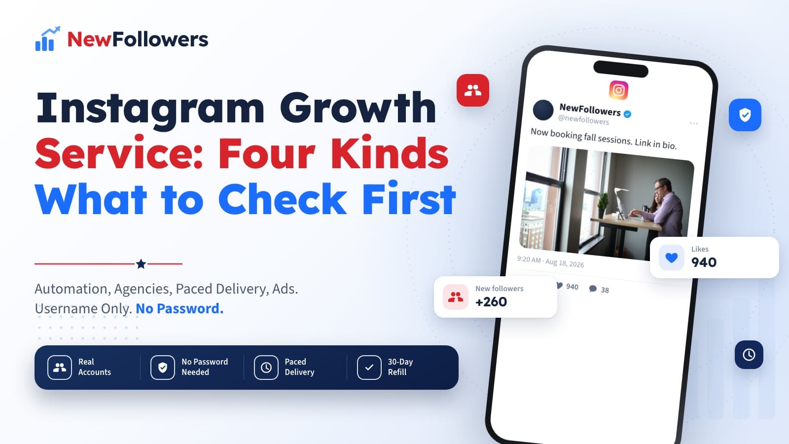 Instagram Growth Service: The Four Kinds, What Each Costs You, and What to Check