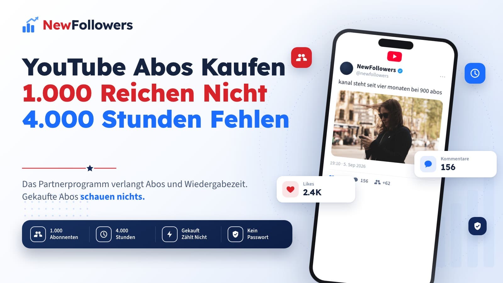 YouTube Abonnenten kaufen: Warum 1.000 Abos allein nicht zur Monetarisierung reichen